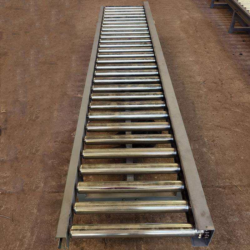 动力滚筒输送机自动传送滚轴流水线伸缩式转弯滚筒输送机智能滚轮