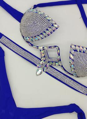 Diamond covered bikini swimsuit