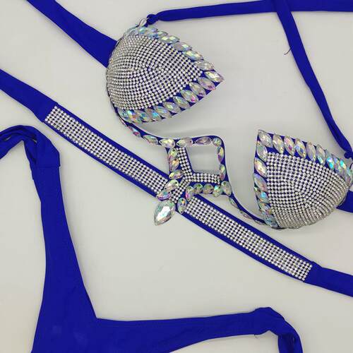 Diamond covered bikini swimsuit