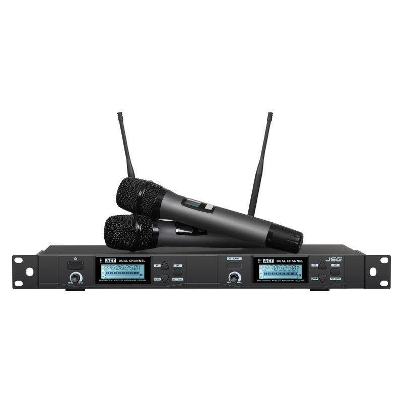 JSGI超远距离舞台演出专业无线麦克风KTV歌一拖二u段手持无线话筒