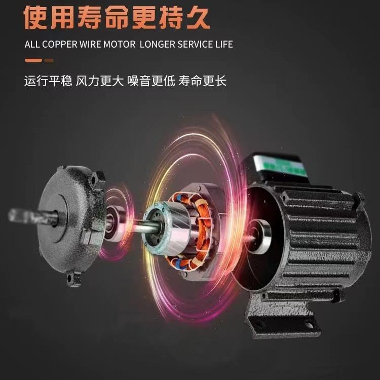 手提动轴风机通低噪流音工403业除尘风机移管道抽风机便携式轴流