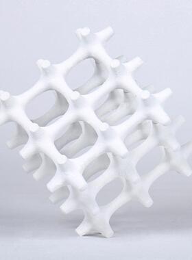 板简约EEK现代几何层叠魔方树脂立方体摆摆件样间书房面桌软装饰