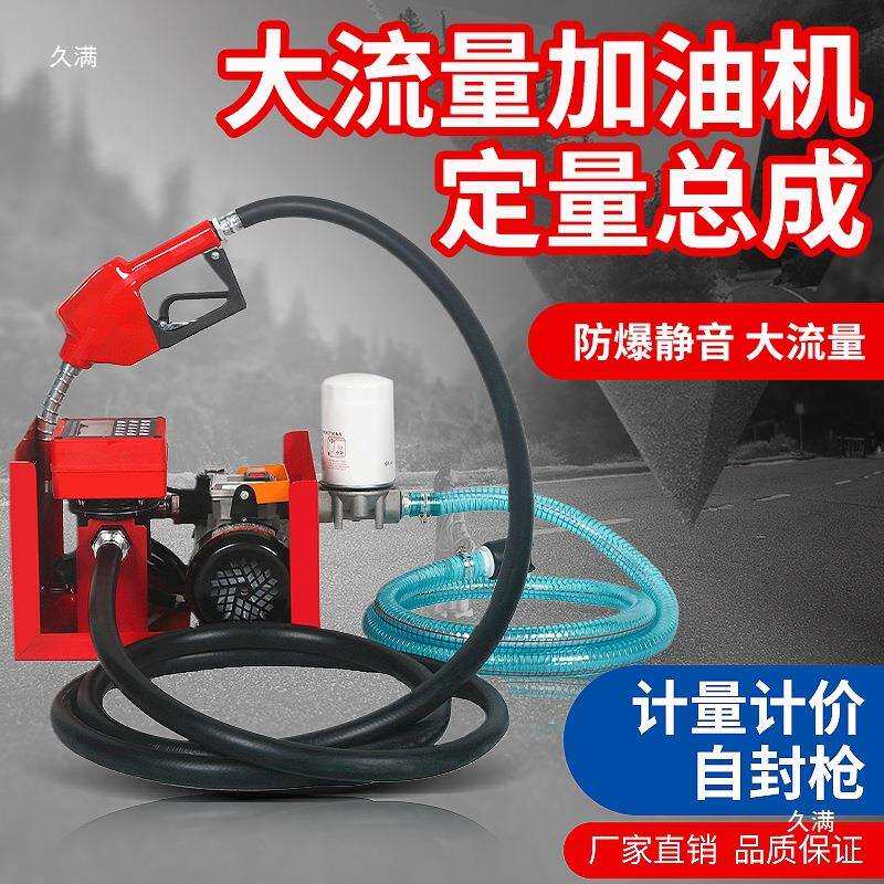 抽油泵总成12V24V220V全自动柴油汽油防爆定量计量车载小型加油机