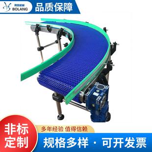 90度180度转弯网带输送机 链板输送机 不锈钢网带转弯输送机