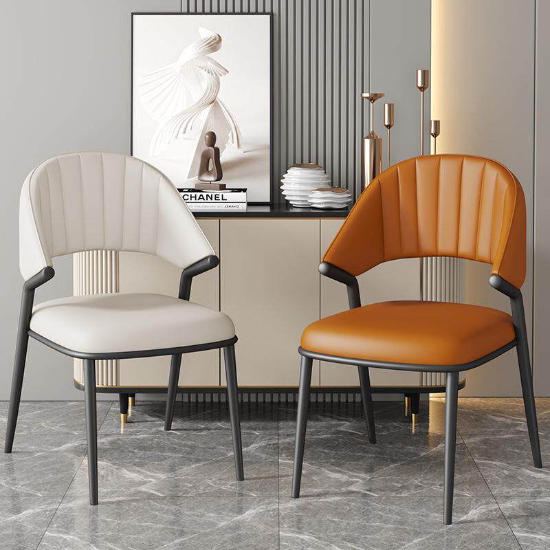 意式餐椅现代简约餐桌椅子家用靠背椅设计师轻奢高级餐厅凳子餐凳