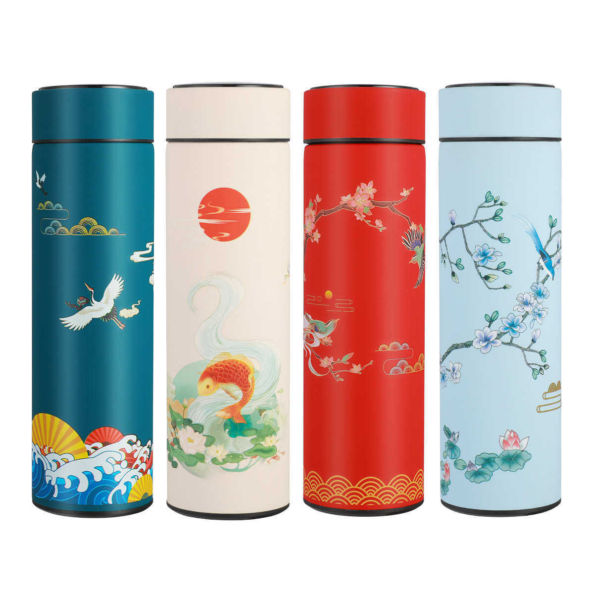 定制国潮保温杯国风高档礼品水杯印LOGO开业活动庆典纪念杯子刻字