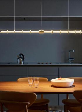 中山工厂直销意大利Hubble Space设计师长条玻璃餐厅吊灯北欧简约