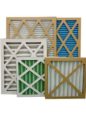 初效空气过滤器净化空调风柜机组G2G3G4板式折叠式纸框初效过滤器