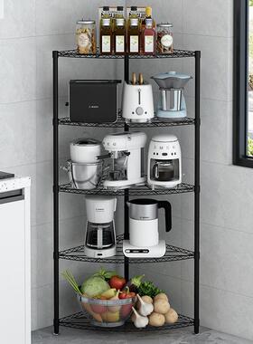 Triangle storage rack, multi-layer kitchen shelf, suitable f