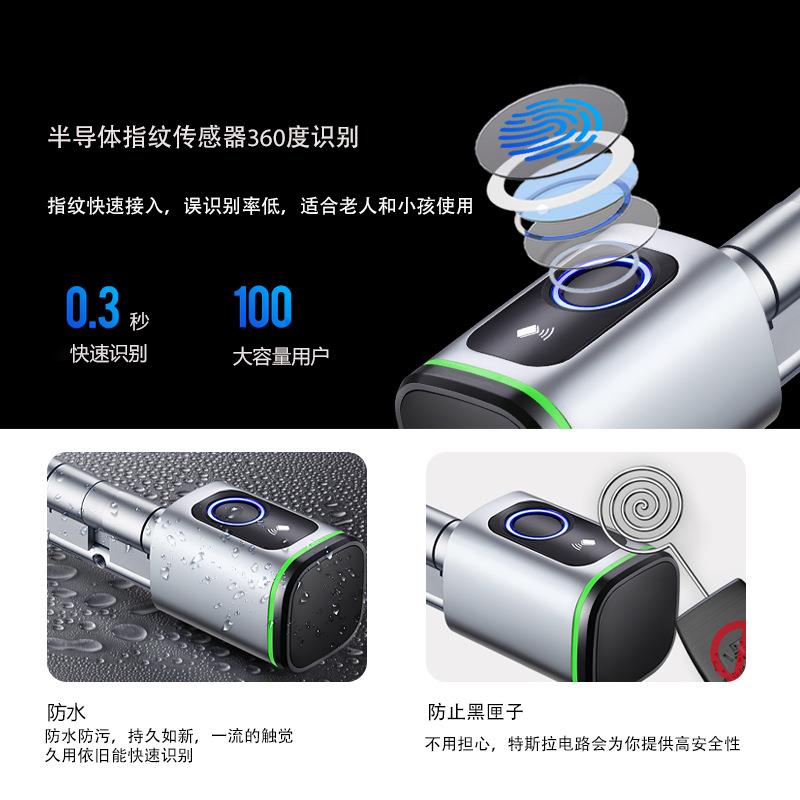 工厂直销智能调节刷门锁种开锁方式指纹S1指纹锁海多外可热销卡锁