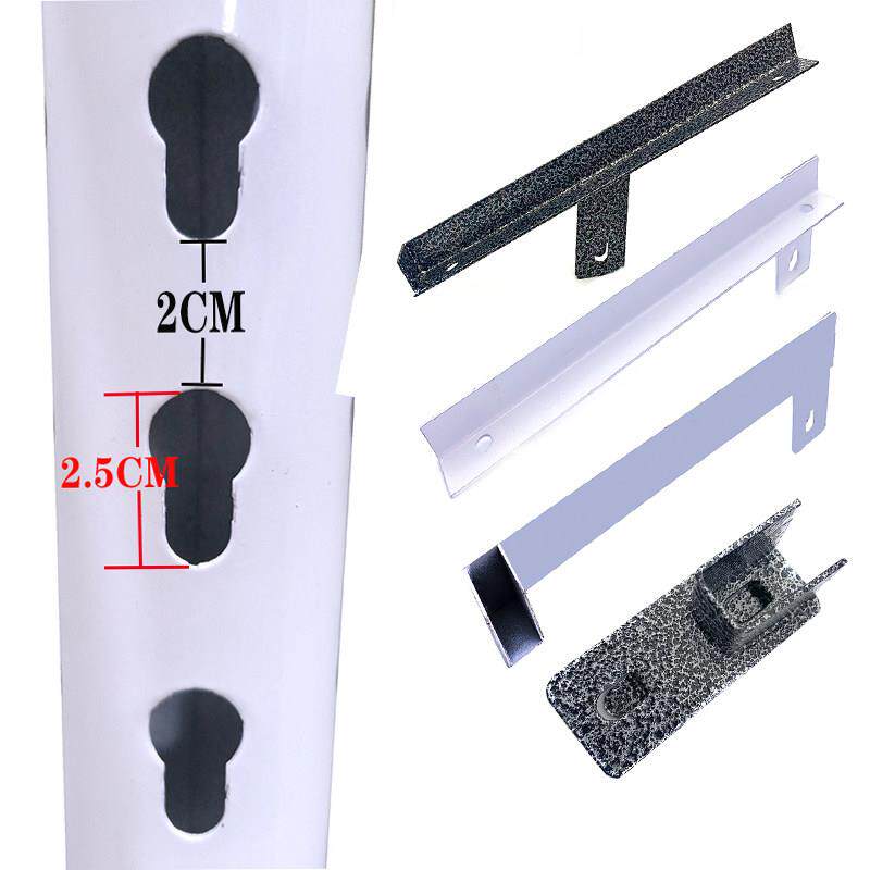 服装店展示架葫芦孔圆柱方管托圆管托四方天地柱正挂侧挂层板托架