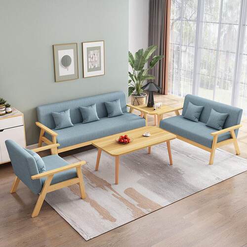 厂家直销布艺沙发组合现简约客厅大户型公寓接待会客沙发