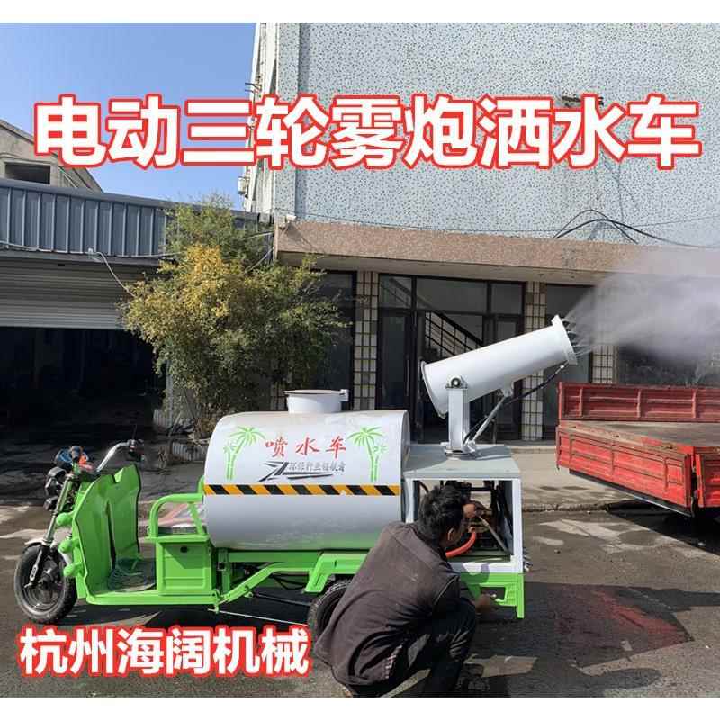 新能源雾炮洒水车除尘雾炮机喷雾降尘洒水车工程电动三轮洒水车