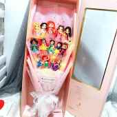 高档Elsa公娃主Elsa花束冷冻娃1生日女孩578610圣诞礼物给0岁 孩