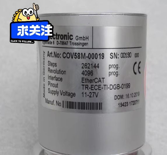 *现货销售*全新德国帝尔TR编码器COV58M-00019