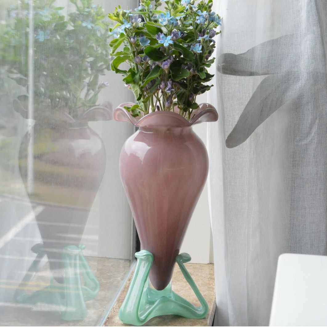 欣可家居中古外贸花器出口手欧式轻奢温婉创意餐桌玻璃花瓶摆件,家居饰品,花瓶,淘宝优惠券,粉丝福利购,淘宝优惠卷