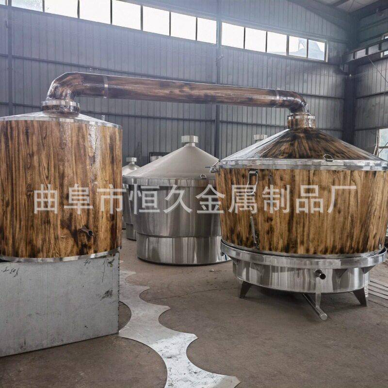 仿古木制蒸酒锅大型行车吊甑 3滤酒器