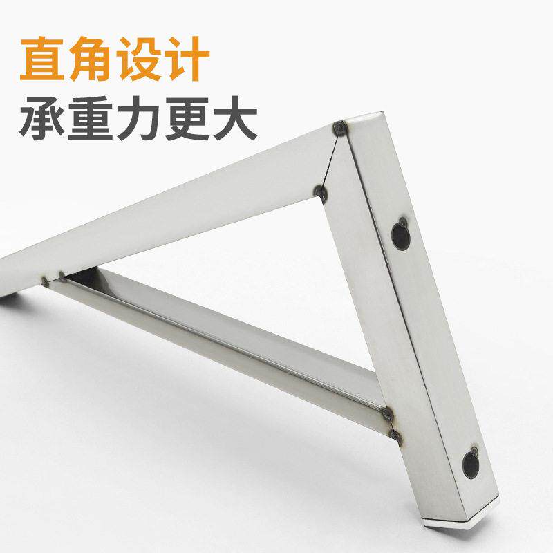 新款直销不锈钢管三角支架托架墙上角铁固定件直角角码层板台板三