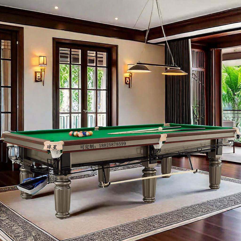 海南海口斯诺克英式标准美式黑8桌球台9球台怀化三亚球星台球桌