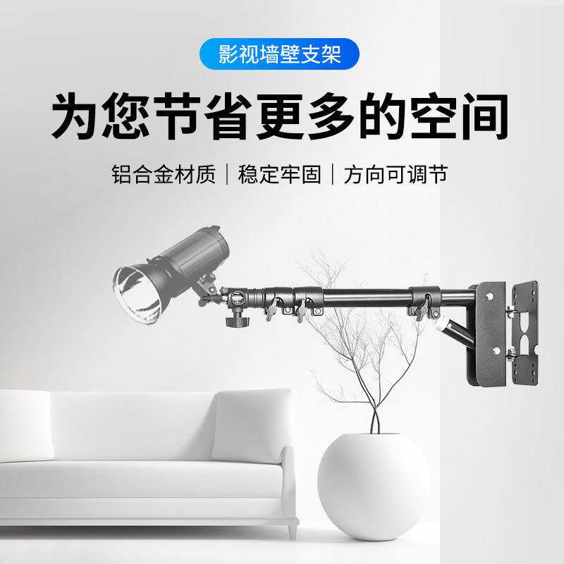 110摄影灯架影视闪光灯支架墙壁架三角架影棚直播灯含灯套装