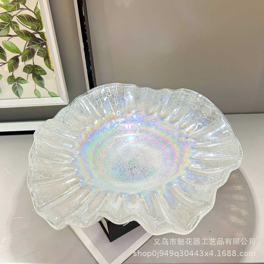 艺术摆件装饰感轻高级果盘手工客厅琉璃花瓶时尚样板间奢白色桌面,家居饰品,花瓶,淘宝优惠券,粉丝福利购,淘宝优惠卷