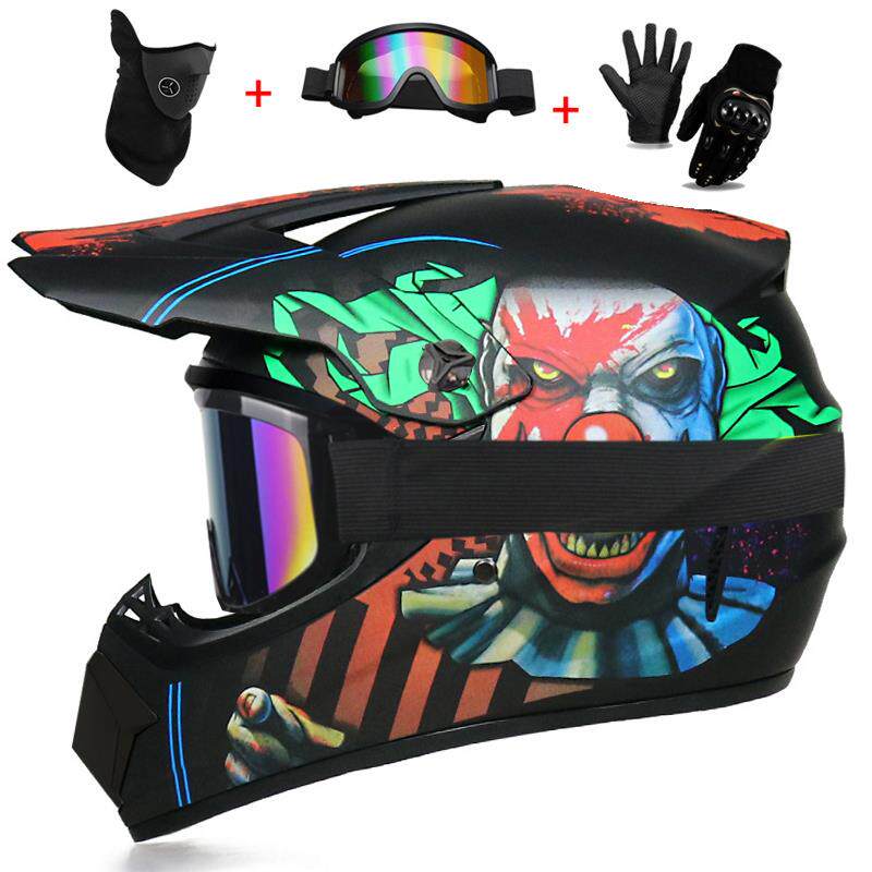 新款场地自行车赛头t野盔男女成人山地速降av全盔儿卡丁车场地童