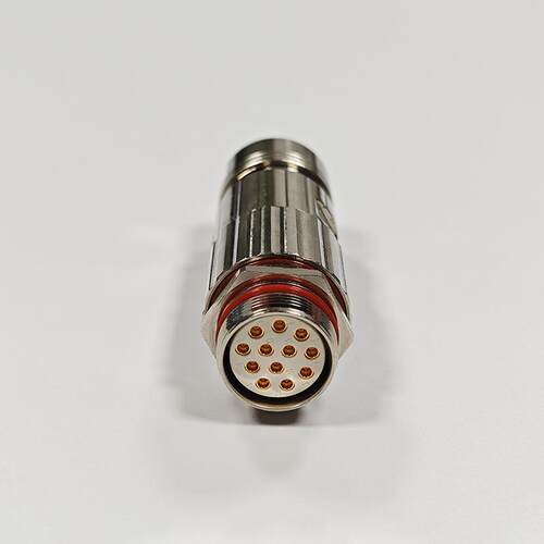 国产M23防水电源连接器 公母对接航空插头航插式圆形信号连接器