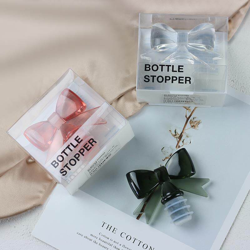外贸出口日本红酒塞香槟塞创意蝴蝶结仙女风密封硅胶葡萄酒瓶塞