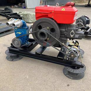 工地淤泥清理柴油4寸泥浆泵钢齿抽粪泵不堵塞齿轮泥水泵