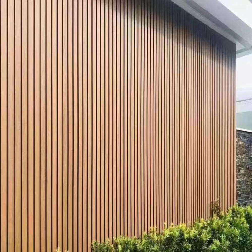 木塑建筑外墙装饰板 塑木长城板庭院塑木围挡板 塑木工厂