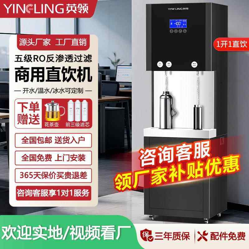 直饮水机商用净水器大型工厂学校用RO反渗透过滤饮水机净水机