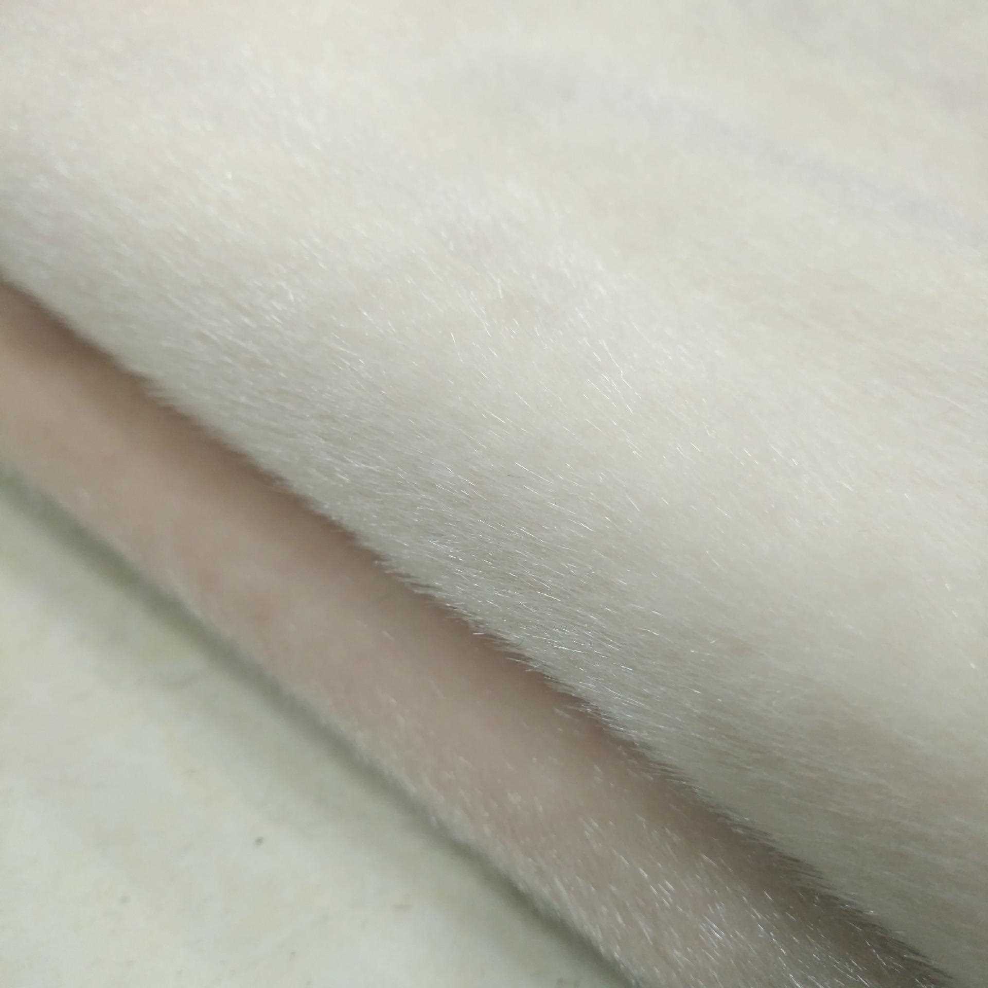 新款直销现货仿水貂植绒布加厚马毛仿貂毛服装箱包鞋材工艺品面料