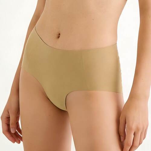 Seamless Mid Waist Panties Women Breathable Stretch Coverage
