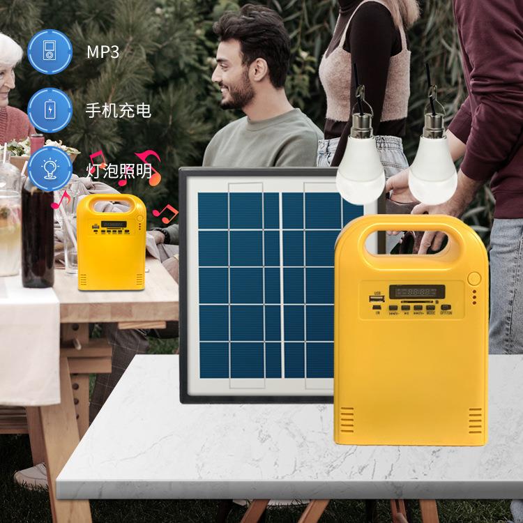 多功NNU能直流便太阳能能系统家小型携式应用急储照明太阳能发电