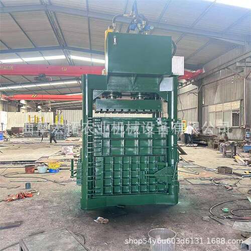 棉花旧衣服双缸液压打包机废铝边角料半自动立式液压打包机