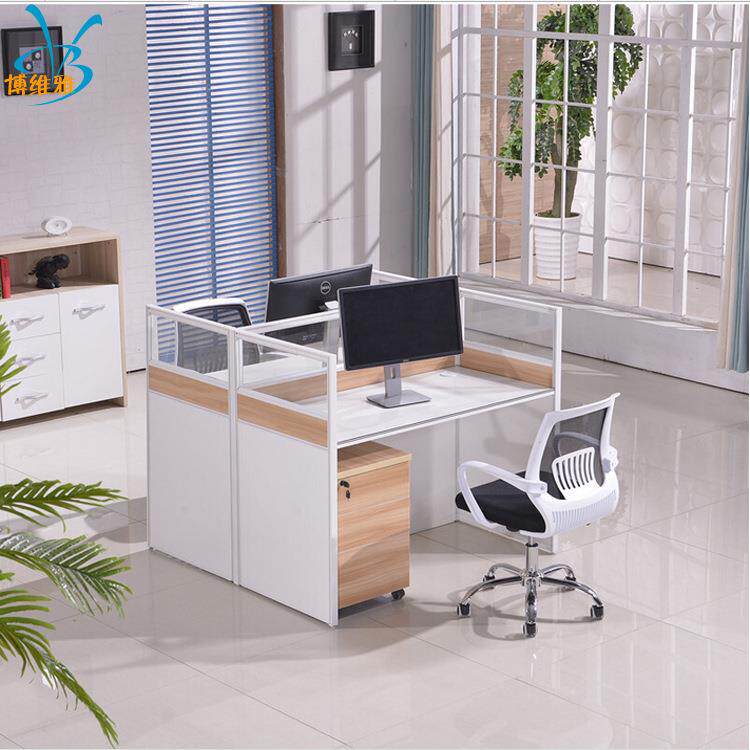 办公家具职员办公桌椅屏风员工位2/4/6人现代简约办公家具电脑桌