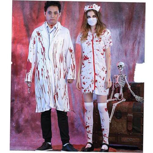 Halloween costume Halloween Horror Bloody Nurse Costume Zomb