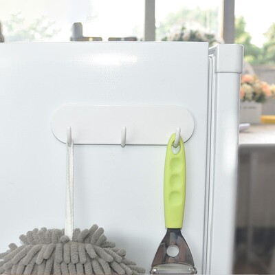 Magnetic side-mounted hanging hook rack, magnetic storage fo