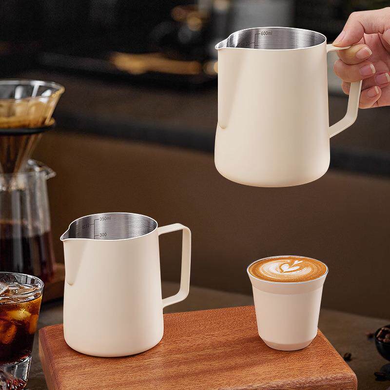 拉花杯不锈钢奶泡杯加厚咖啡拉茶壶花式咖啡奶茶店用品尖嘴拉花缸