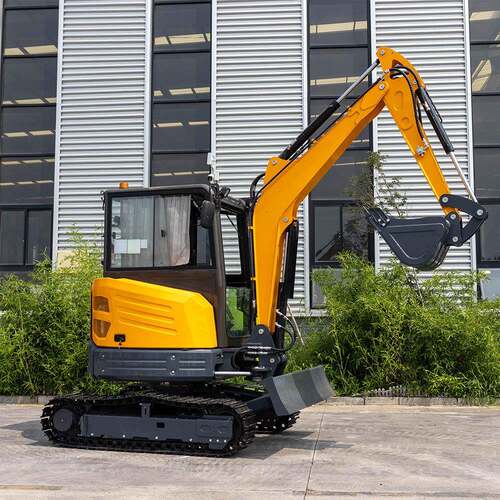 新款微型挖机厂家HT40履带式小沟机农用工程挖土机小型挖掘机