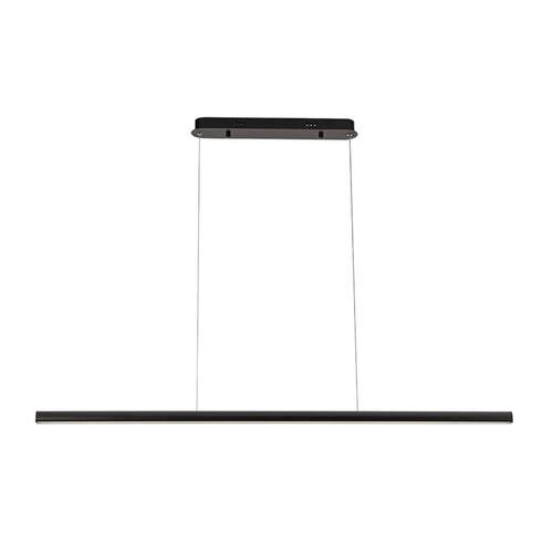 餐厅吊灯现代简约极简高级感一字长条自由升降悬停餐桌岛台吊灯