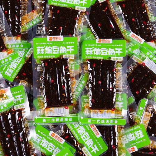 正宗思乡山酸煸豆角干蒜香味320g非油炸经典面 面筋辣条休闲 解馋