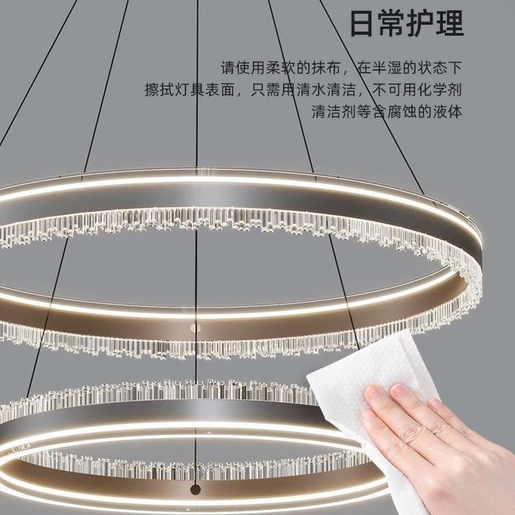 圆环圈客厅DxuniuR8灯圈现代简约5大气大灯主灯吊202新款感轻奢灯