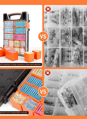 盒装26端子接线防水10awg热缩1100pcs批发-焊锡密封 环连接器