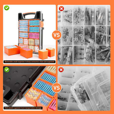 盒装26端子接线防水10awg热缩1100pcs批发-焊锡密封 环连接器