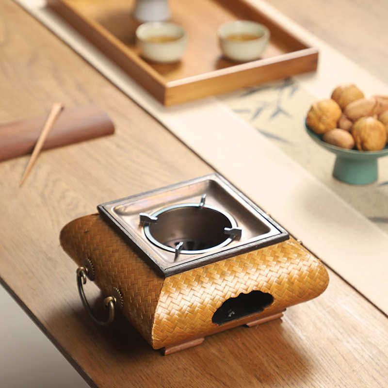 茶炉竹编煮煮茶具炉子底座仿古室内家用煮茶器茶炉纯手工火炉竹编,特色手工艺,竹编/竹雕,淘宝优惠券,粉丝福利购,淘宝优惠卷