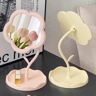 Desktop vanity mirror with sunflower design, a popular and h