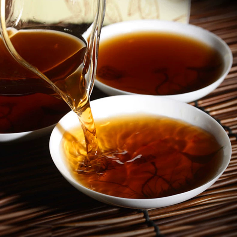 七彩云南勐海乔木普洱茶熟茶叶3年陈香普洱砖250g 普洱茶 BUASHOP普洱老茶