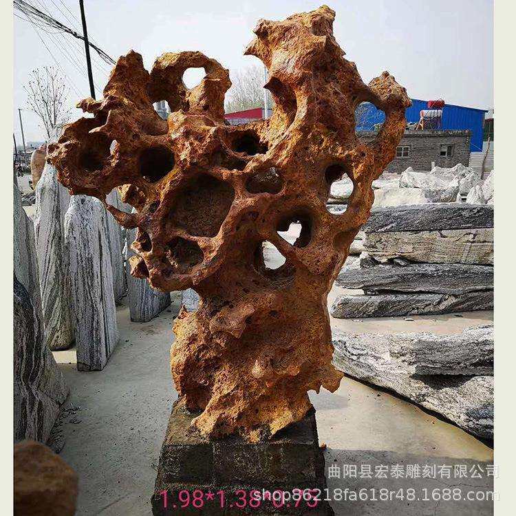 园林景观石庭院入口公园摆件 太湖石灵璧石 原石洞石 假山奇石