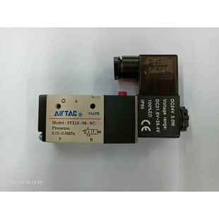NC单向气动阀2V025 亚德客电磁阀3V1 06一进一出3V210